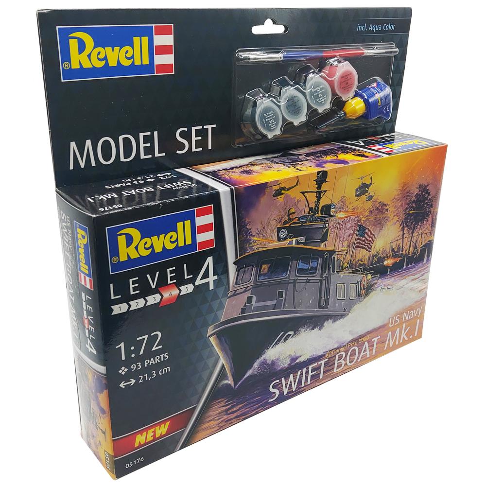 Revell US Navy Swift Boat Mk.I Model Set Scale 1:72 with Paints. Glue ...