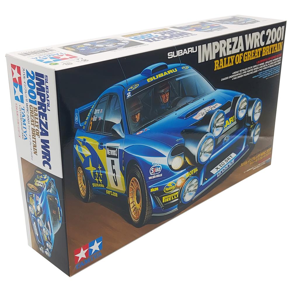 TAMIYA SUBARU IMPREZA WRC2001 1/24 完成品 Tamiya 1/24 Model kit Subaru Impreza WRC 2001 from Japan