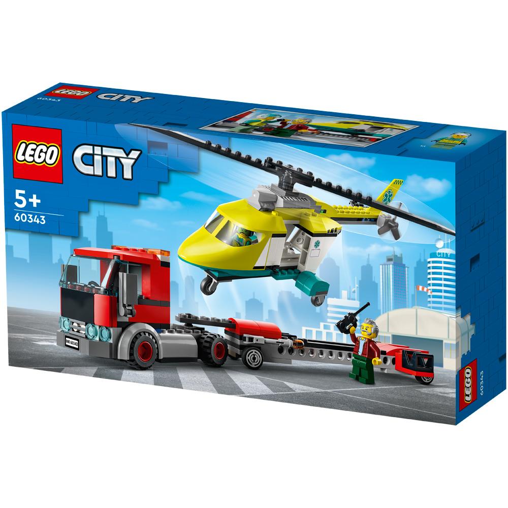 LEGO City Rescue Helicopter Transport Building Set 215 Piece for Ages 5+