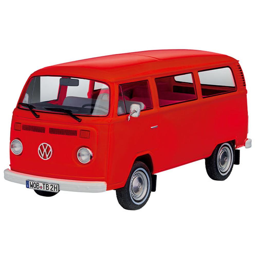 View 2 Revell Volkswagen T2 Bus Advent Calendar Model Kit Easy-Click System Scale 1/24 01034