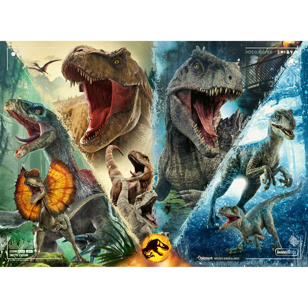 View 2 Ravensburger Jurassic World Dominion Puzzle XXL 100 Piece Dinosaurs Jigsaw Ages 6+ 13341