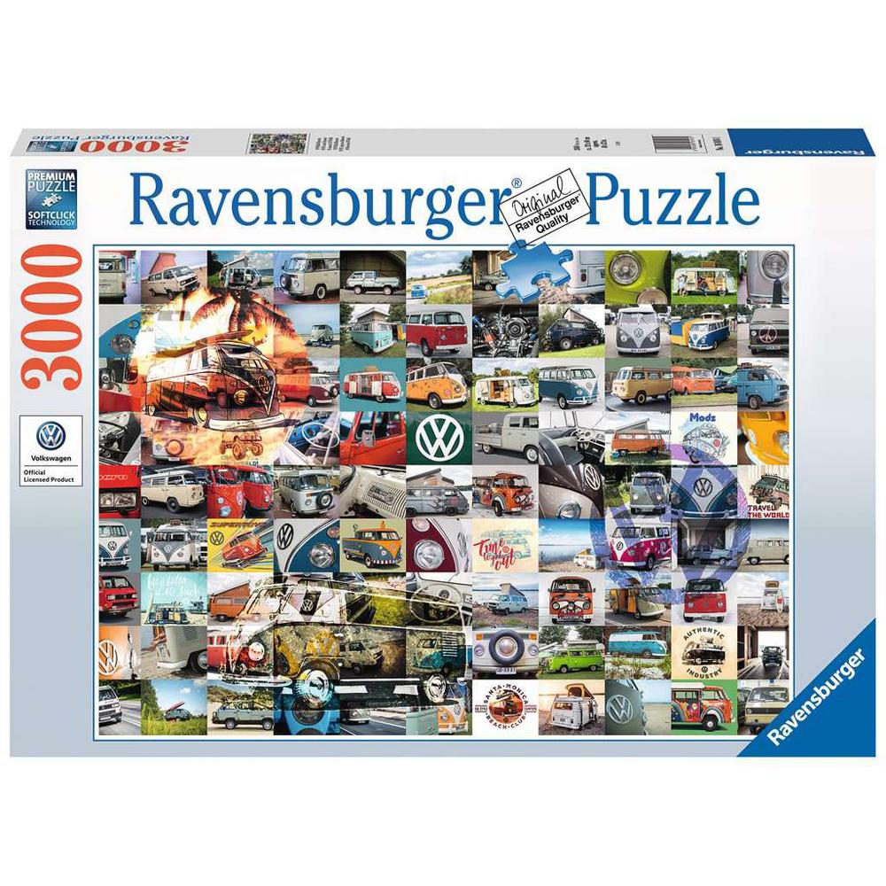 Ravensburger 99 VW Campervan Moments 3000 Piece Jigsaw Puzzle 16018