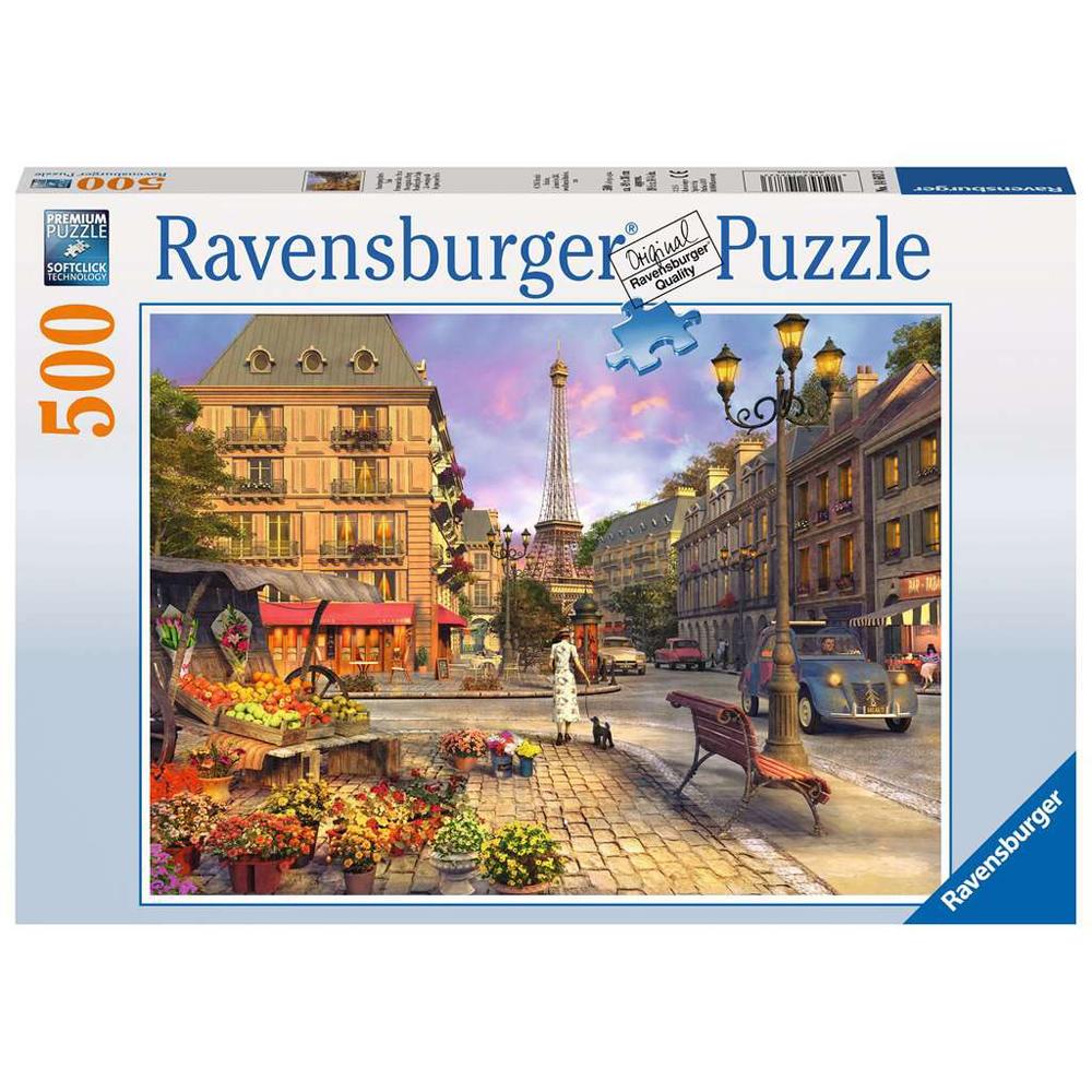 Ravensburger An Evening Walk Paris 500 Piece Jigsaw Puzzle 14683