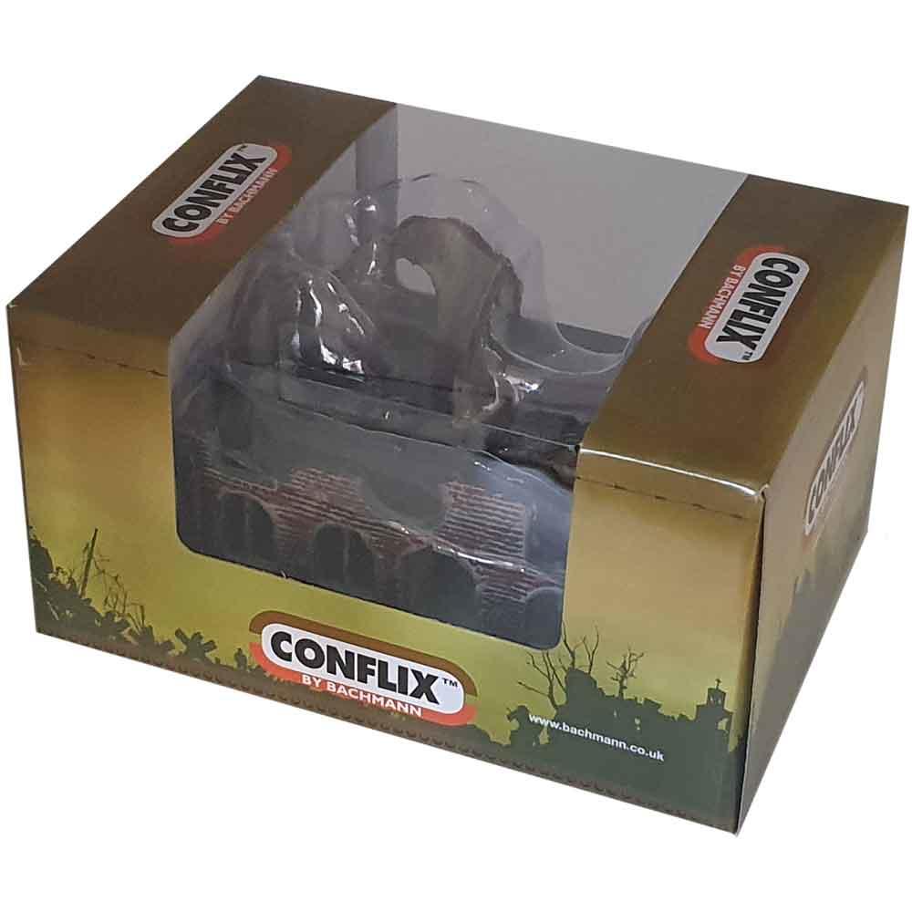 View 2 Conflix by Bachmann Ruined Villa with Removable First Floor Scenery Set PKCX6509