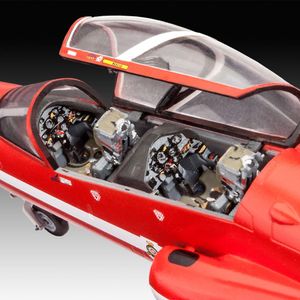 View 3 Revell BAe Hawk T.1 RAF Red Arrows Military Plane Plastic MODEL SET Scale 1:72 64921