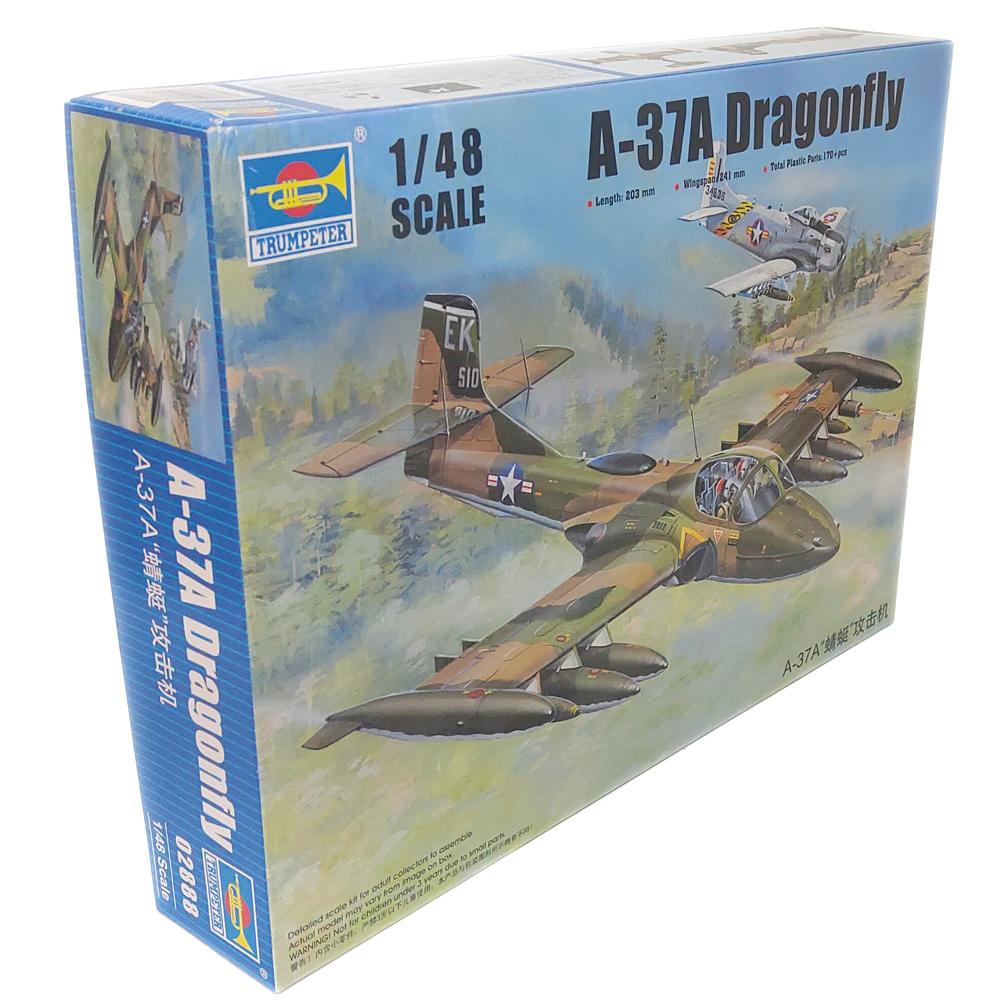 Trumpeter A-37A Dragonfly Aircraft Plastic Model Kit Scale 1:48 02888