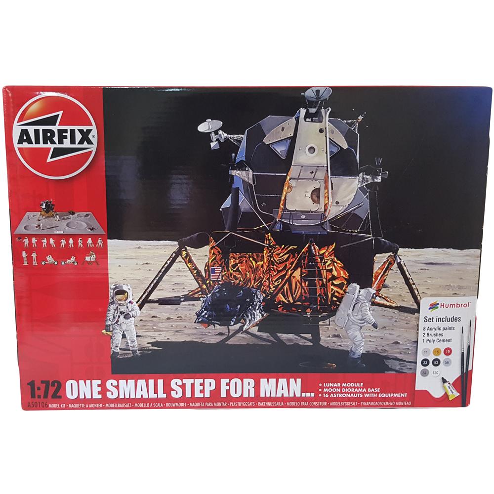 Airfix One Small Step For Man Lunar Model Moon Diorama Model Kit Scale 1:72 A50106