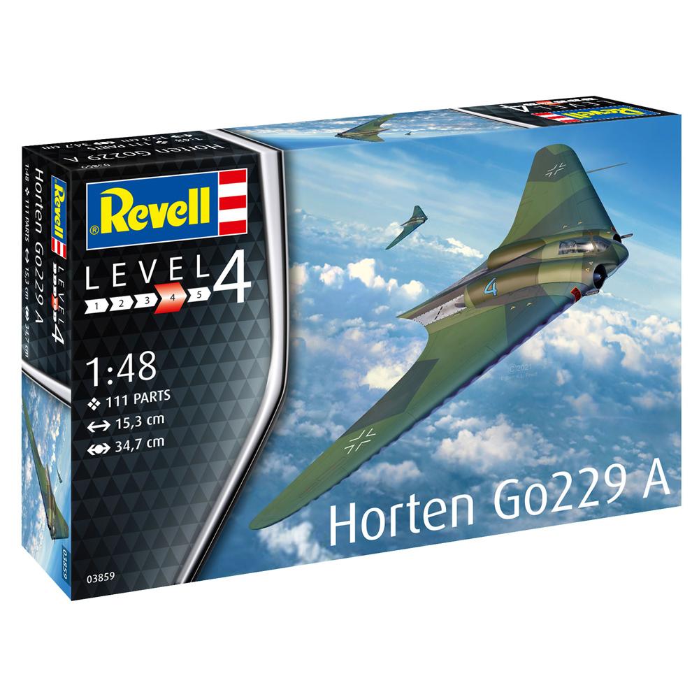 View 3 Revell Horten Go229 A Bomber Model Kit (Level 4) (Scale 1:48) 03859