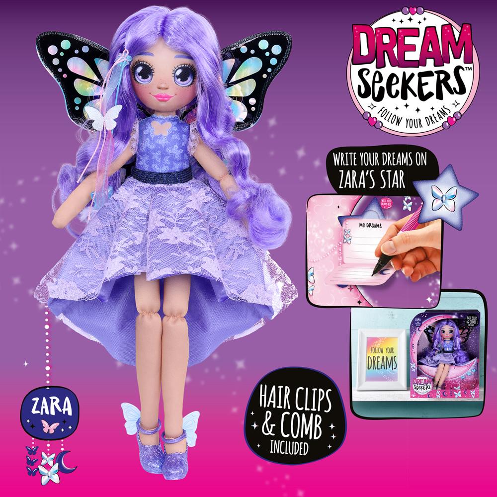 View 5 Dream Seekers ZARA Doll with Hair Clips & Comb D13835