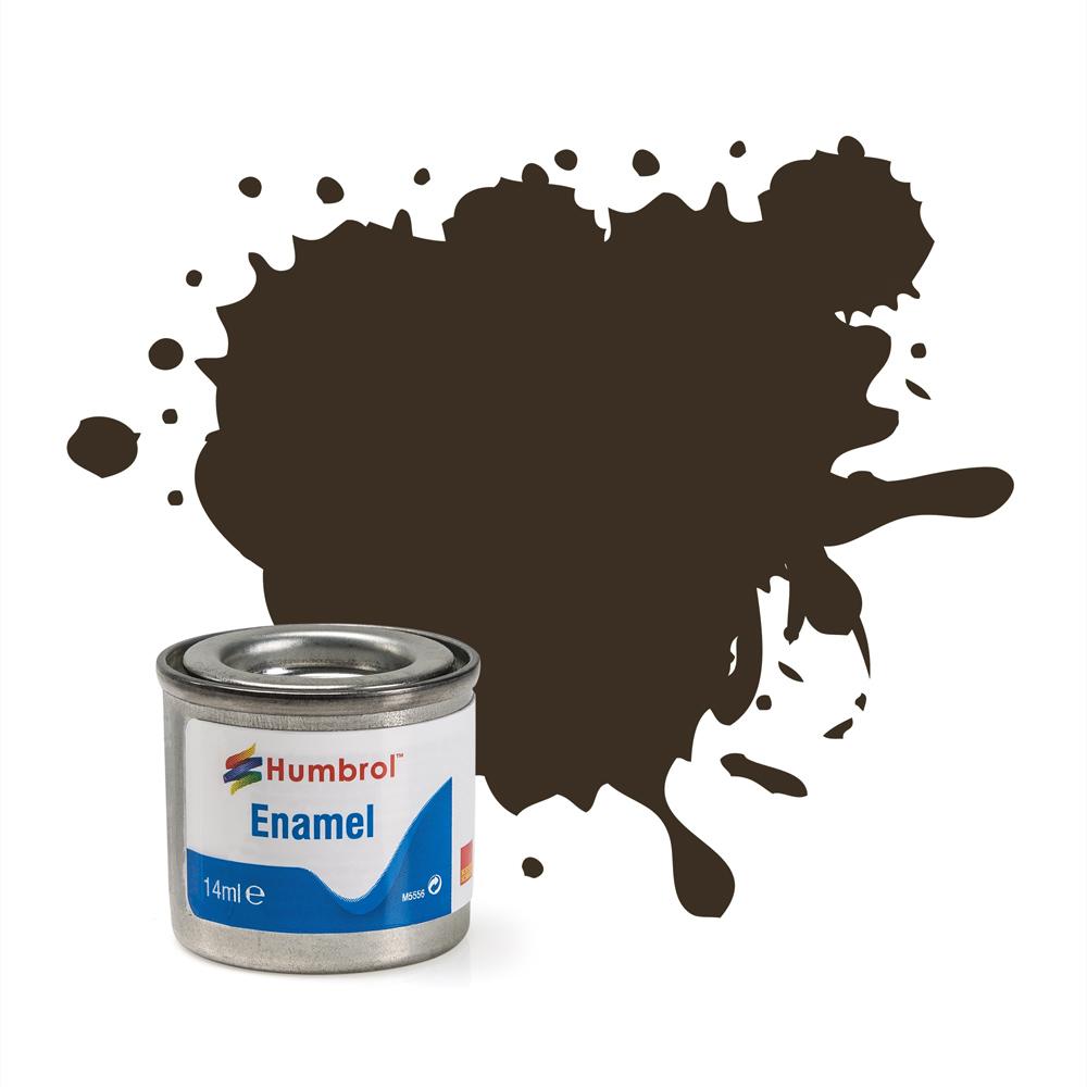 Humbrol Enamel Gloss Finish Paint - Service Brown 10 A0117