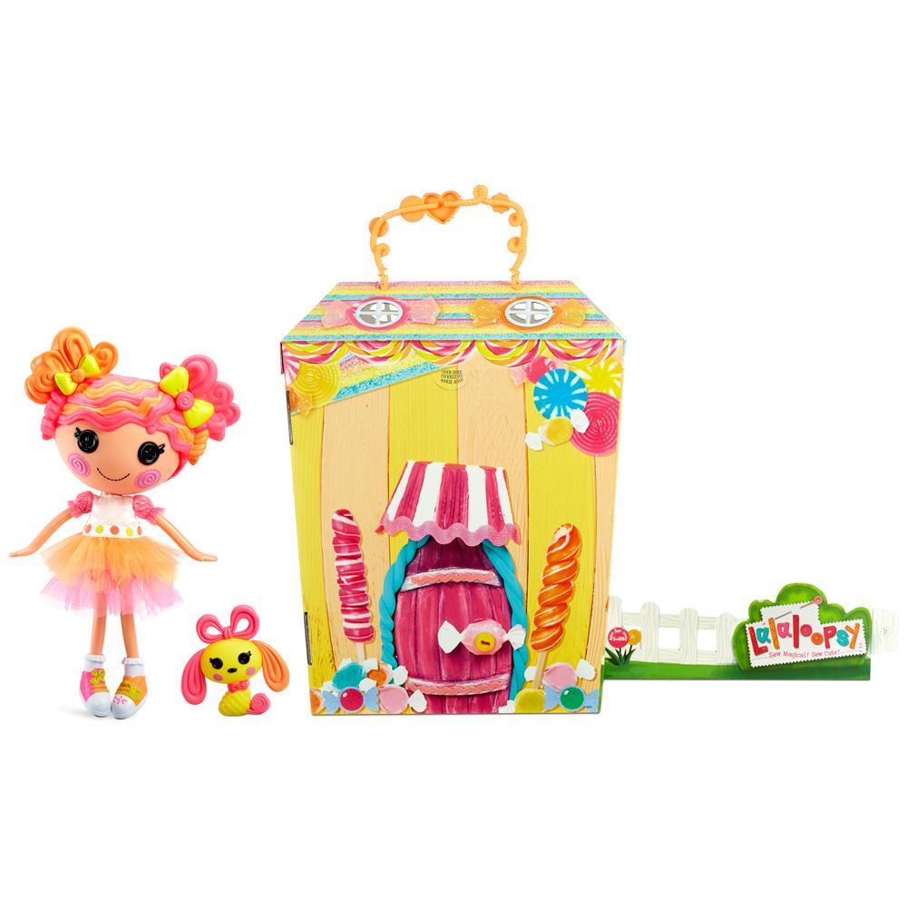 View 4 Lalaloopsy SWEETIE CANDY RIBBON 13-Inch Doll with Pet Puppy 576891EUC