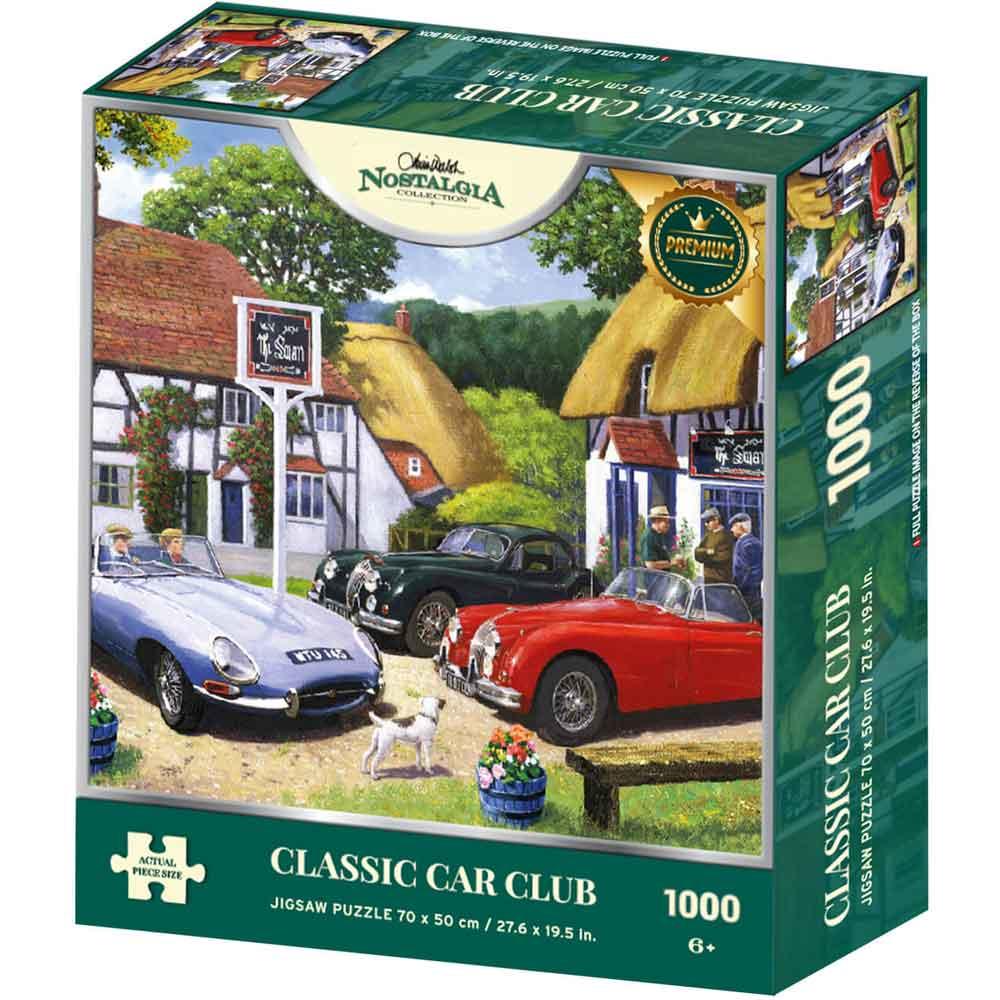 Kidicraft Classic Car Club Kevin Walsh Nostalgia 1000 Piece Jigsaw Puzzle 33016