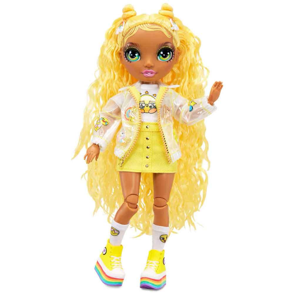 Rainbow High Junior Fashion Doll Sunny Madison Yellow 9 Inch Tall with Outfit 579977EUC