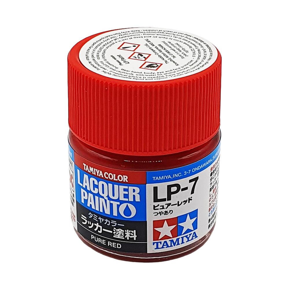 Tamiya Color Lacquer Paint 10ml - PURE RED LP-7 82107