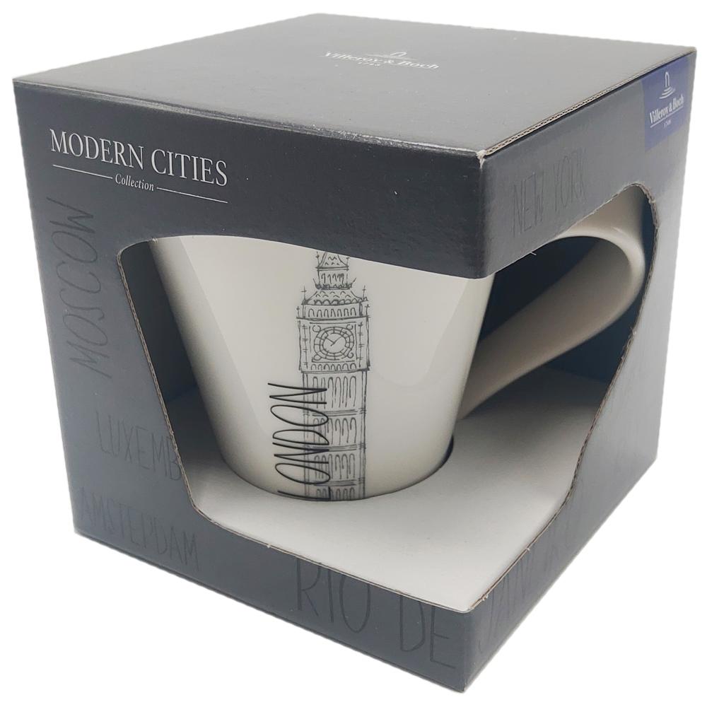 View 2 Villeroy & Boch Modern Cities Collection LONDON 310ml Porcelain Mug BOXED 10-1628-5102