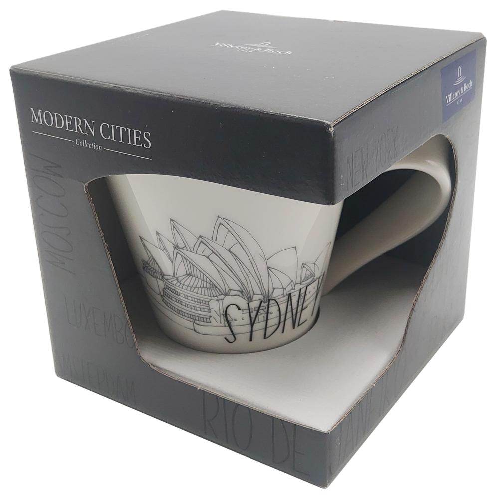 View 2 Villeroy & Boch Modern Cities Collection SYDNEY 310ml Porcelain Mug BOXED 10-1628-5109