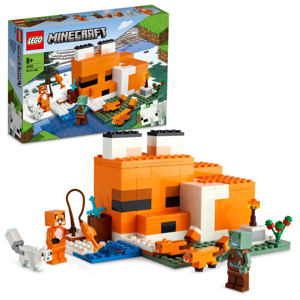 LEGO Minecraft The Fox Lodge Building Set 193 Pieces for Ages 8+ 21178
