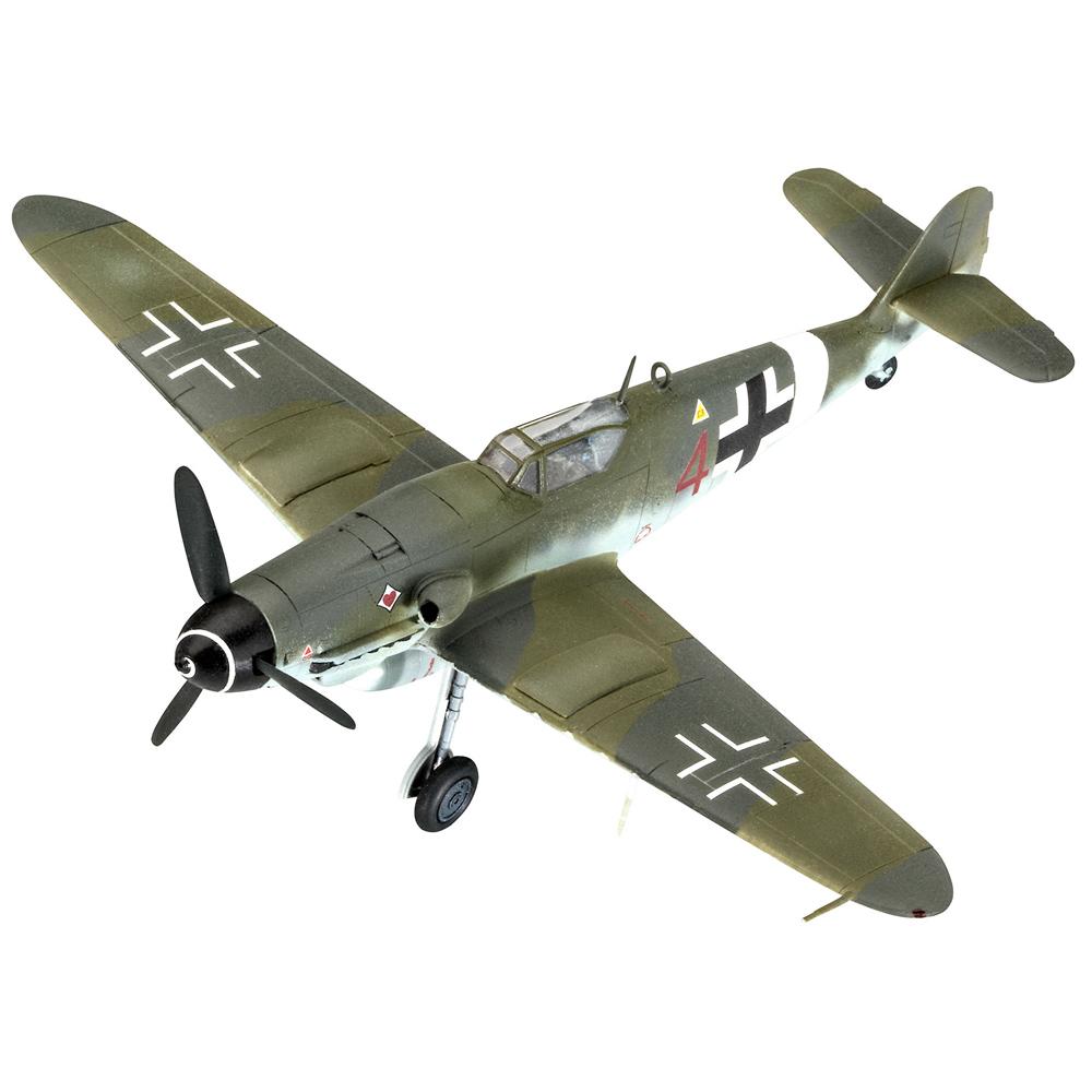 View 4 Revell Combat Set Bf109 G-10 & Spitfire Mk.V Model Set Scale 1:72 63710