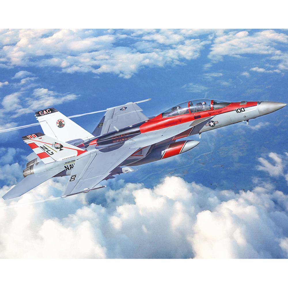 View 5 Italeri F/A-18F Super Hornet US Navy Military Aircraft Model Kit 2823 Scale 1:48 2823