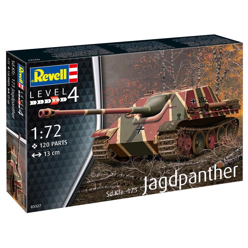 View 3 Revell Sd.Kfz 173 Jagdpanther Tank Model Kit Scale 1:72 03327
