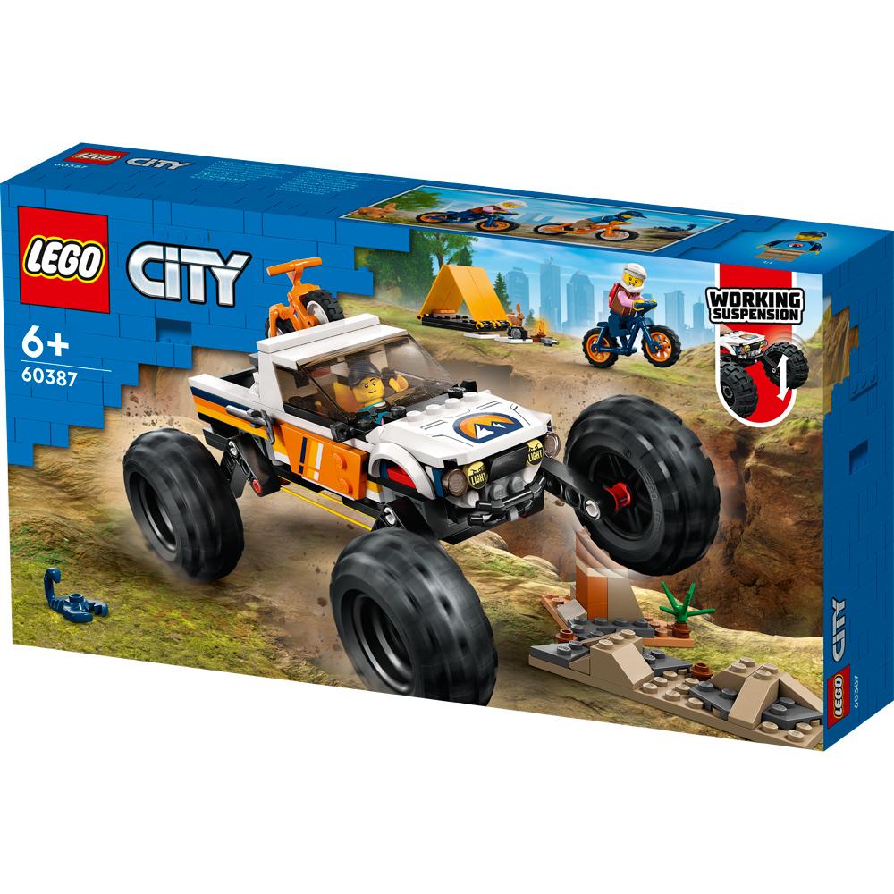 LEGO City 4x4 Off-Roader Adventures Building Set Toy 252 Piece for Ages 6+ 60387