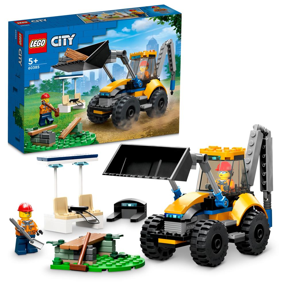 View 3 LEGO City Construction Digger Building Set Toy 148 Piece for Ages 5+ 60385