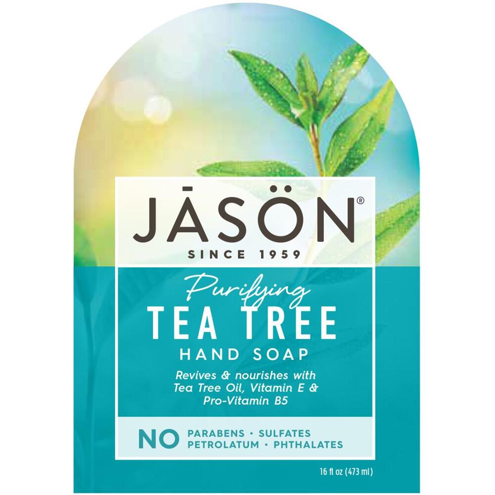 View 3 Jason Purifying Tea Tree Hand Soap 473ml Revives and Nourishes Skin K0144