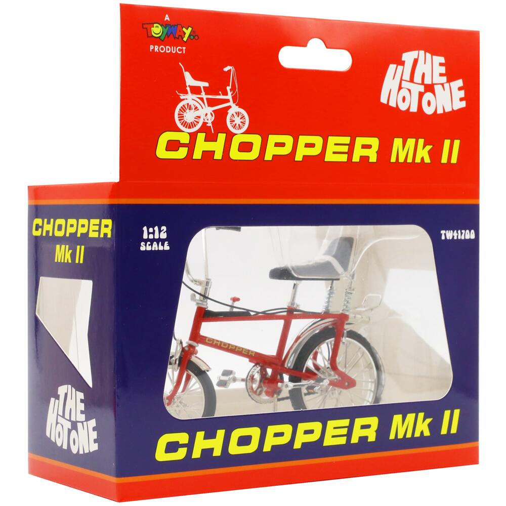 Toyway Chopper Mk II The Hot One Bicycle Die Cast Model in INFRA RED TW41700-RED