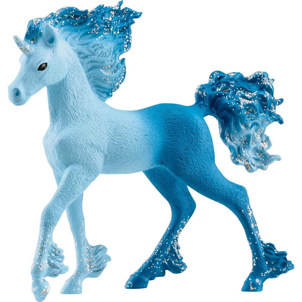 Schleich Bayala Elementa Water Flame Unicorn Foal Fantasy Animal Figure Toy for Ages 3+ 70758