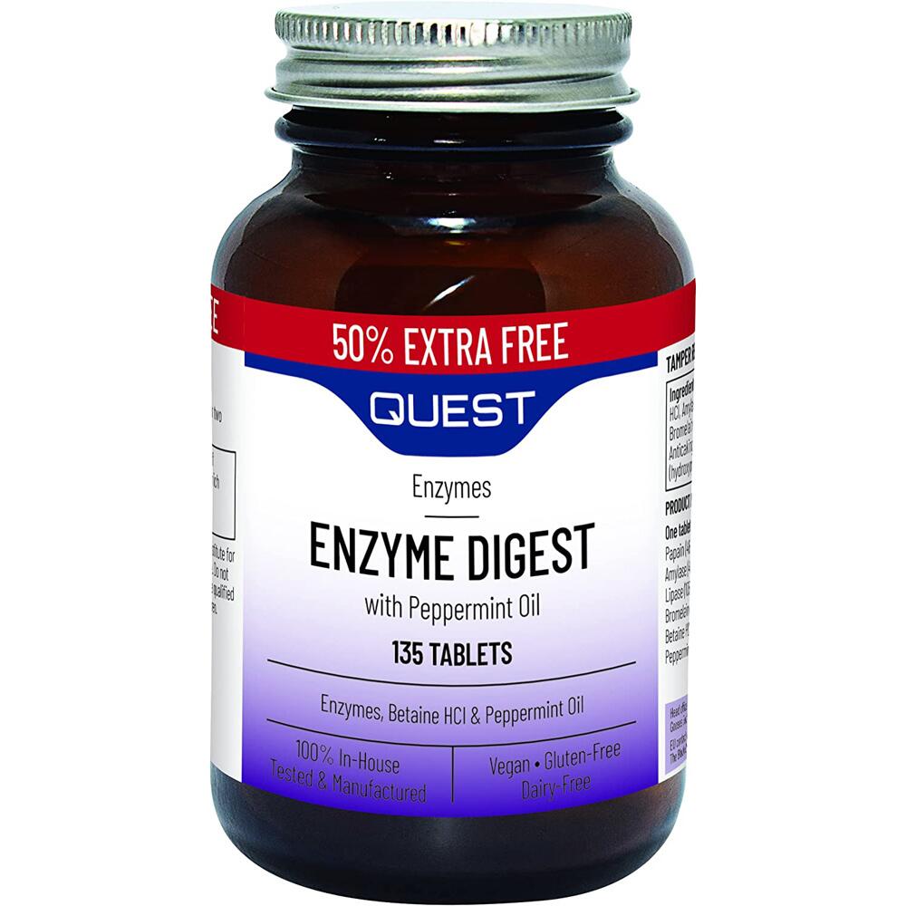 Quest Enzyme Digest with Peppermint Oil 135 Tablets (90+45) QP601450