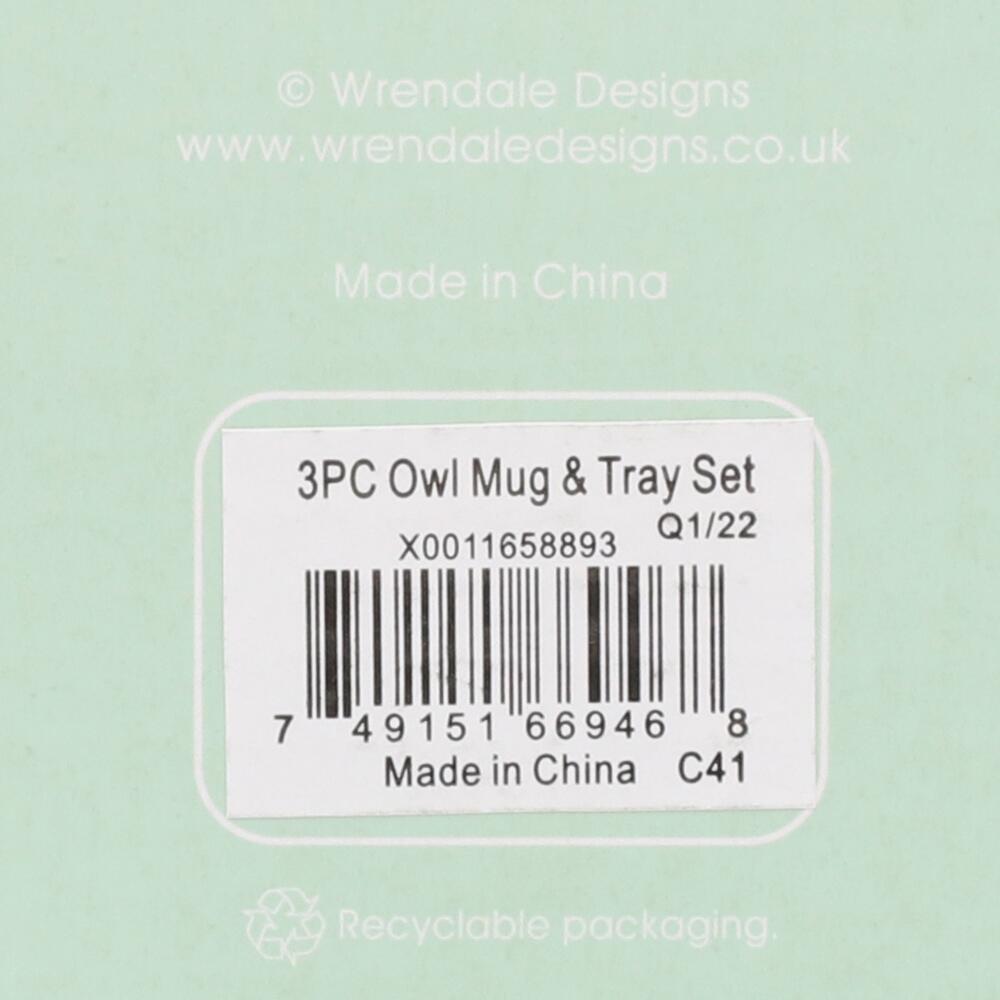 Royal Worcester Wrendale Designs Tasse 'The Twits' Mit Eulen-Motiv – Knochenporzellan, Spülmaschinengeeignet