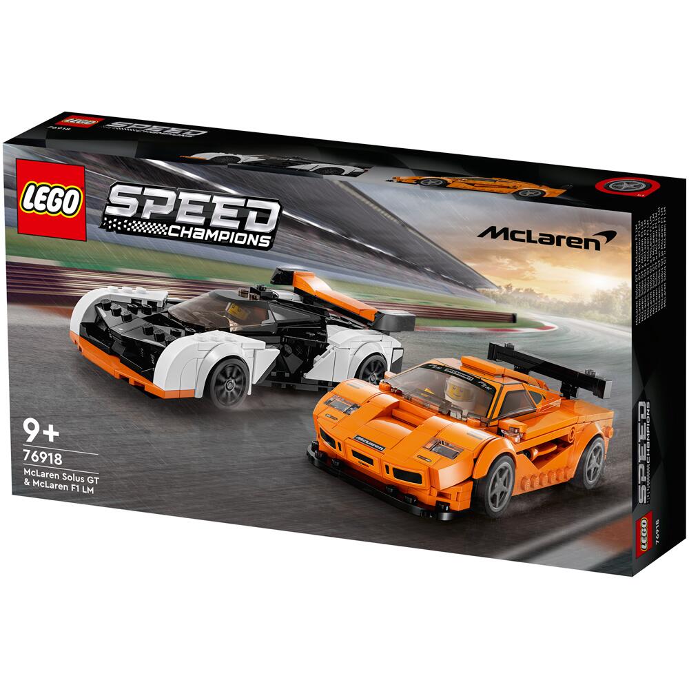 LEGO Speed Champions McLaren Solus GT and F1 LM Sports Cars Building Set 76918 76918