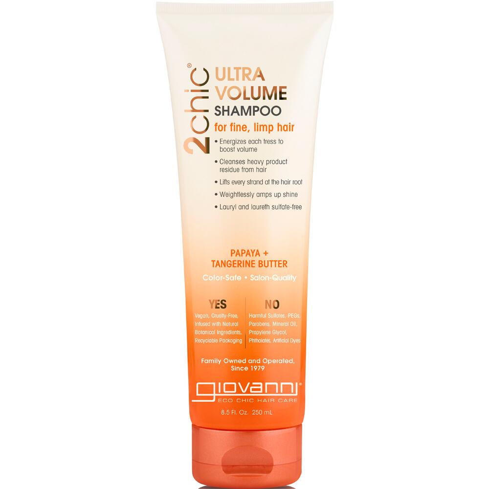 Giovanni 2Chic Tangerine & Papaya Butter Ultra-Volume Shampoo 250ml 4241