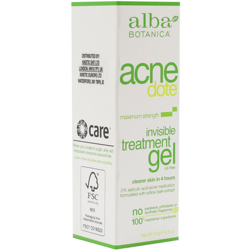 Alba Botanica Acne Dote Invisible Treatment Gel 14g 9804