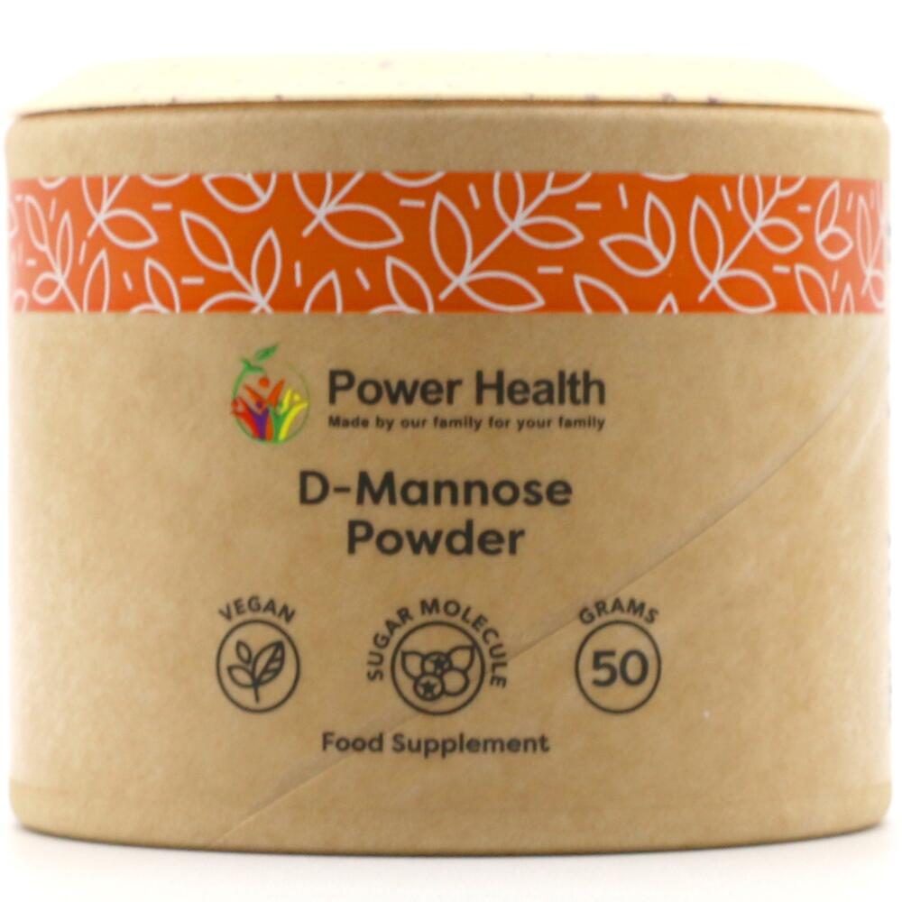 Power Health D-Mannose Powder 50g Vegan Food Supplement PHPPHDMAN50