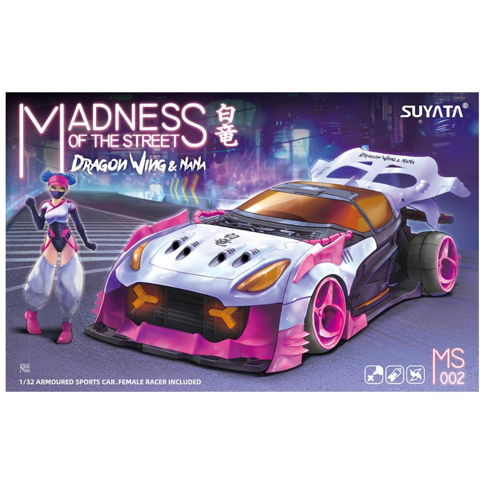 Suyata Dragon Wing Car & Nana Figure Madness of the Street Fantasy Model Kit Scale 1:32 MS002