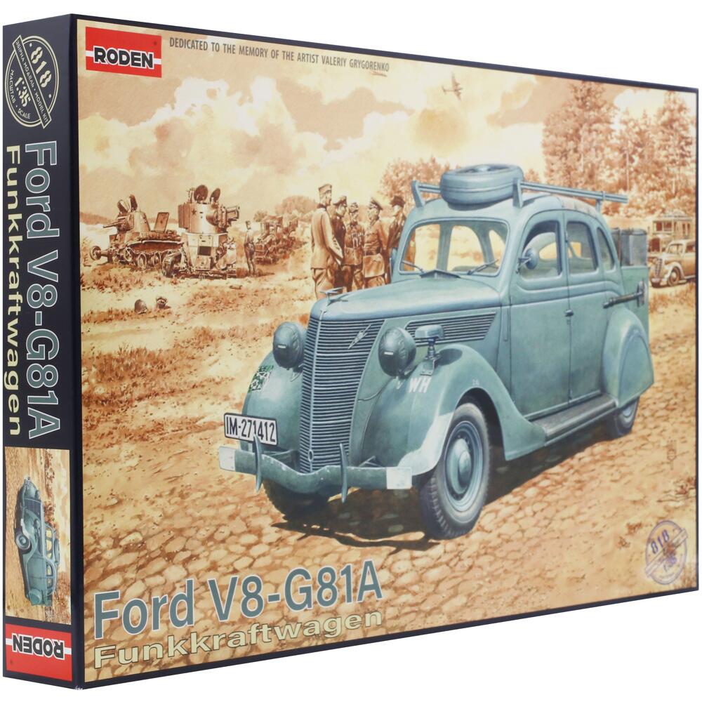 Roden Ford V8-G81A Funkkraftwagen Classic Car Road Vehicle Model Kit Scale 1:35 818