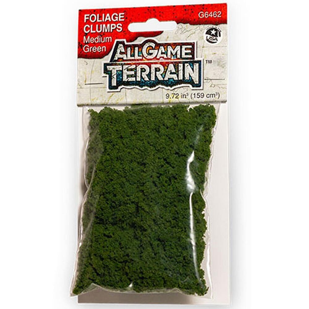 All Game Terrain Foliage Clumps Wargaming Scenery Medium Green 159cm³ G6462