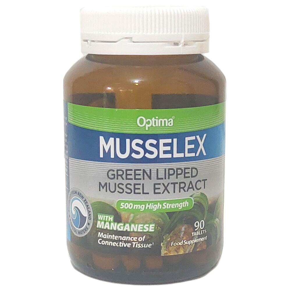 Optima Musselex Green Lipped Mussel Extract 500mg 90 Tablets 08092A