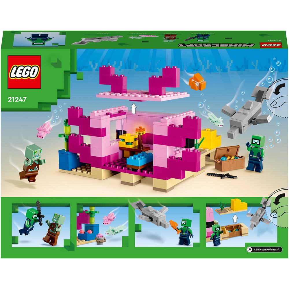 LEGO Minecraft The Axolotl House Building Set 21247