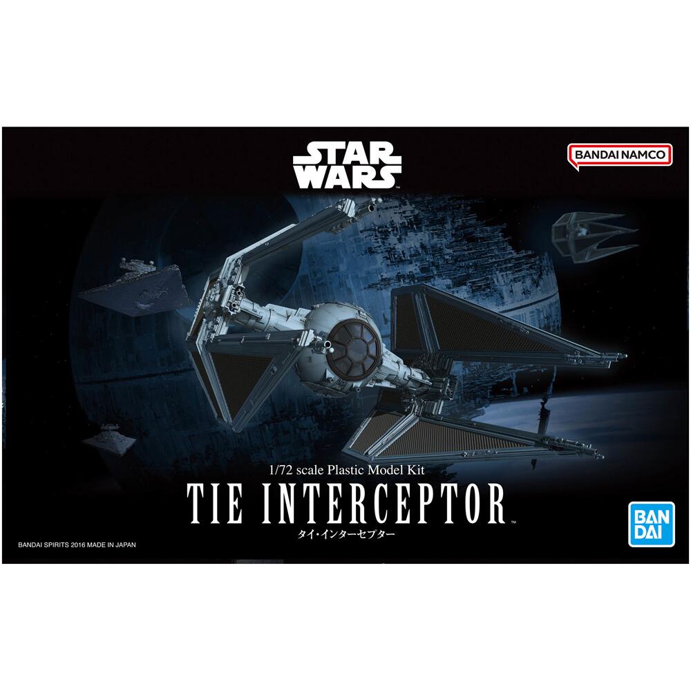 Bandai Star Wars TIE Interceptor Model Kit 01212 Scale 1:72