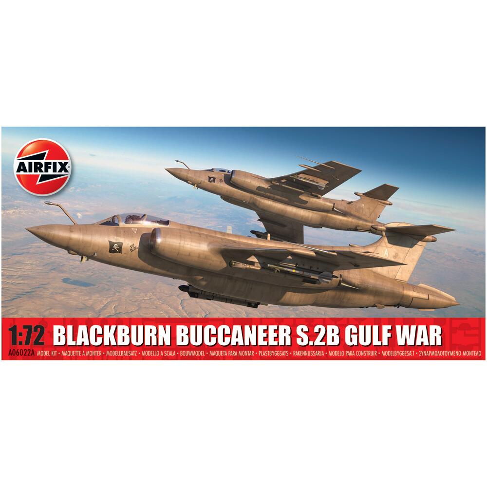View 5 Airfix Blackburn Buccaneer S.2B Gulf War Aircraft Model Kit Scale 1/72 A06022A