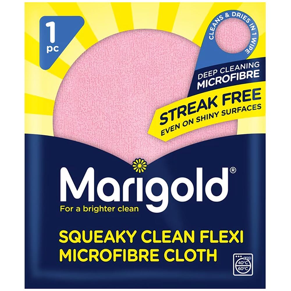 Marigold Squeaky Clean Flexi Microfibre Cleaning Cloth in Pink 171817
