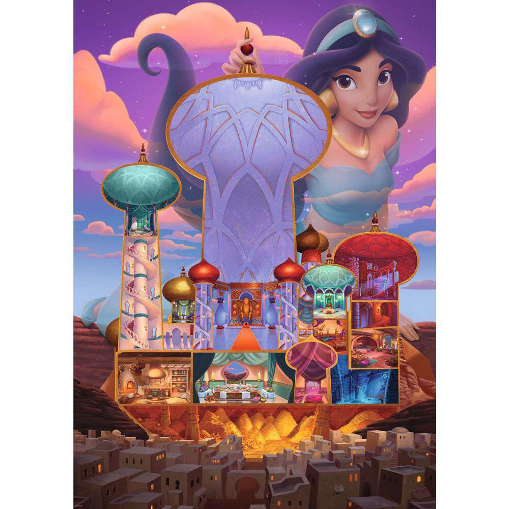 Disney! Ravensburger Jasmine Castle cheapest Aladdin 1000 Piece Puzzle Limited Release!