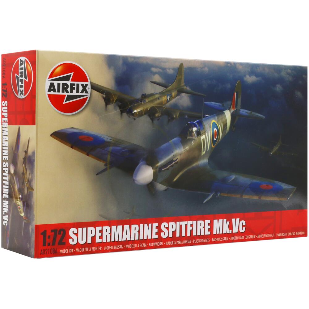 Airfix Supermarine Spitfire Mk.Vc Model Aircraft Kit A02108A Scale 1/72