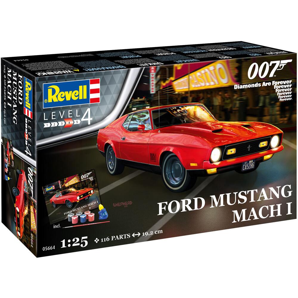 Revell James Bond 007 Ford Mustang Mach 1 Model Kit Scale 1/25 05664