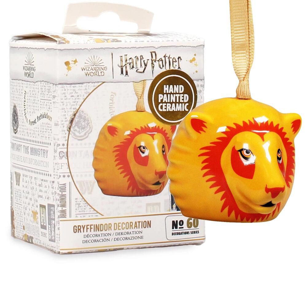Harry Potter GRYFFINDOR LION Hanging Ceramic Decoration Collectable No 60 DECHP60