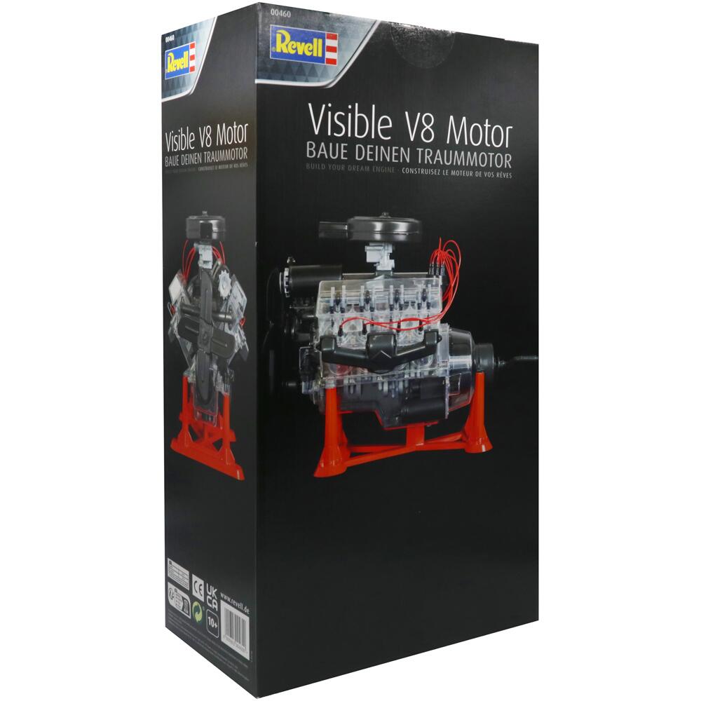 Revell Visible V8 Engine Plastic Model Kit Scale 1:4 320 Parts 31cm Long 00460