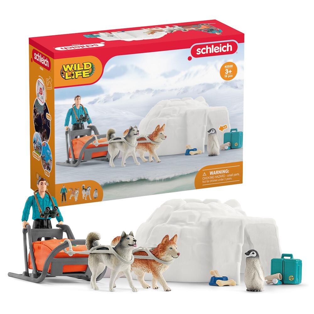 Schleich Wild Life Antarctic Expedition with Sled & Dogs 42558