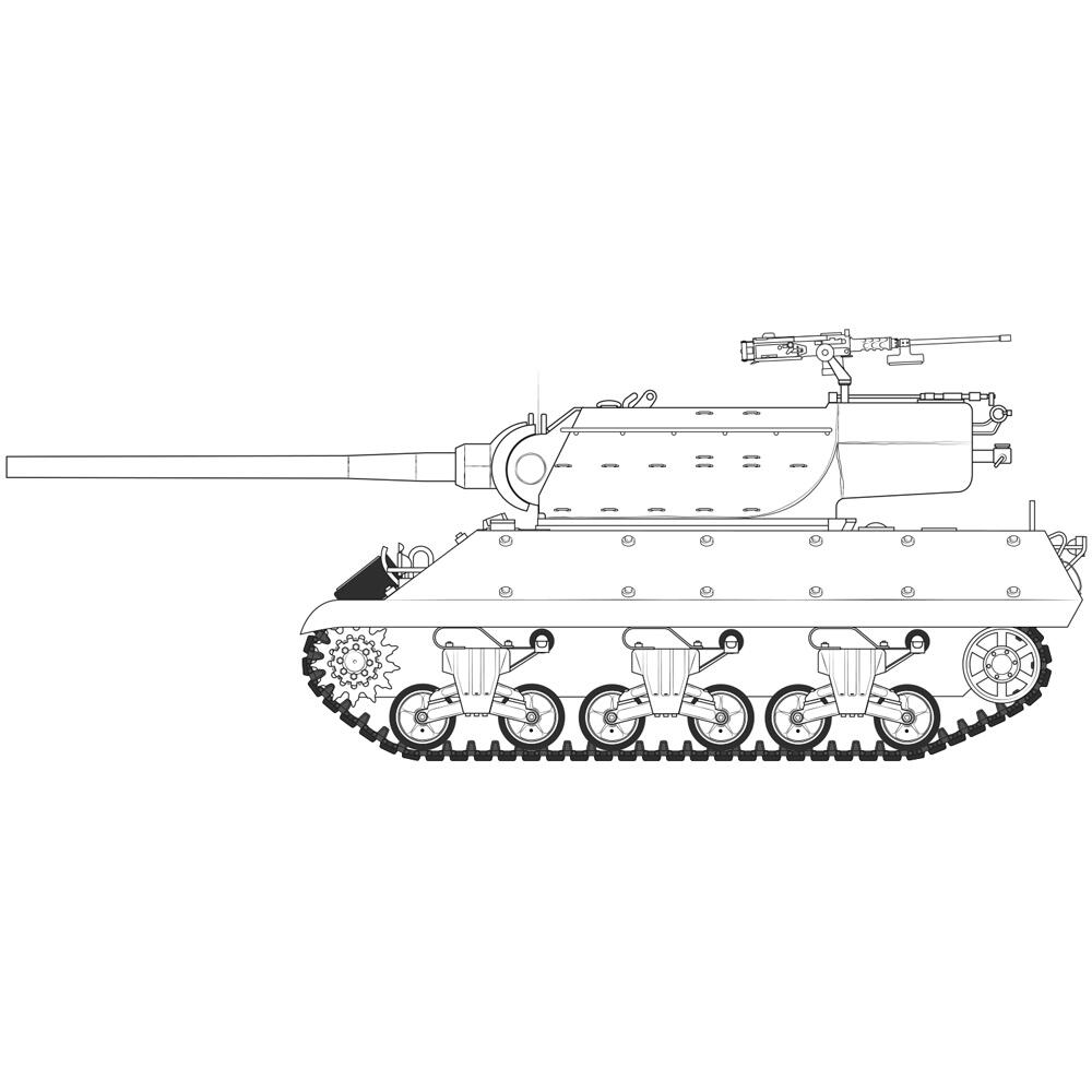 Airfix M36/M36B2 Battle Of The Bulge Tank Model Kit A1366 Scale 1/35